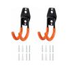 Cyslmuk - Orange) Garagenhaken, 2 Stück, Garagen-Wandhaken, Werkzeughaken, Werkzeughalter, Wand,