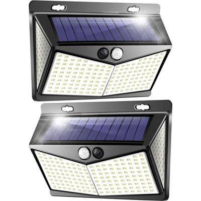Gotrays - Solarleuchte für den Außenbereich, LED-Flutlicht mit Bewegungsmelder, 208 LEDs, IP65, Image