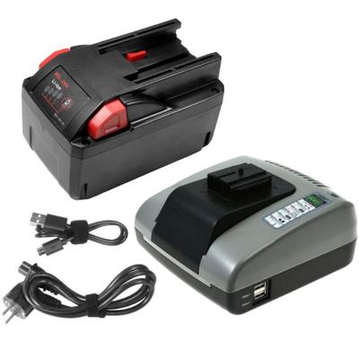 Trade-Shop 2in1 Set: Li-Ion Akku 28V / 3000mAh + Ladegerät mit USB kompatibel mit Würth 0700956730, Image