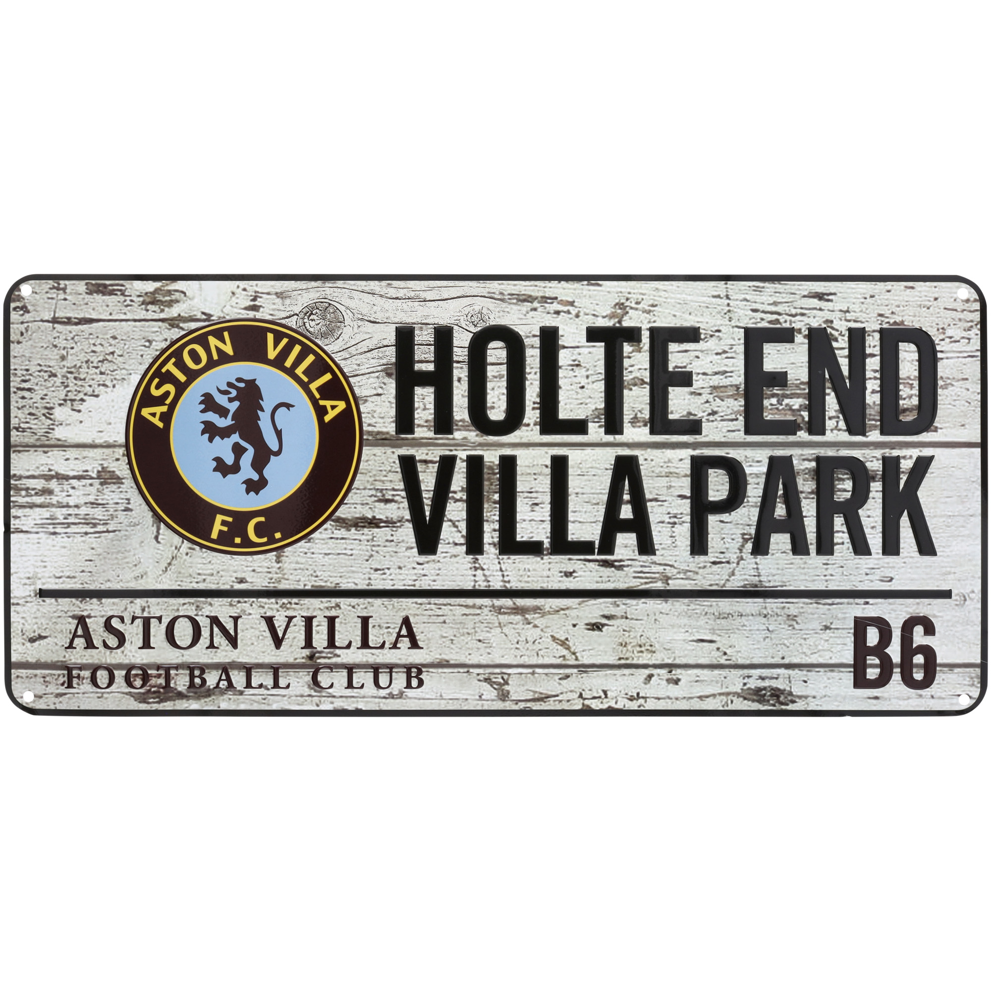 Straßenschild mit Retro-Wappen von Aston Villa 1982 Image