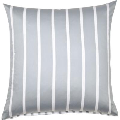 Kissenbezug JANINE "modernclassic 39028-28", grau (platin), B:80cm L:80cm, Mako-Satin, Obermaterial: 100% Baumwolle, Kissenbezüge, mit Reißverschluss Image