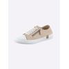 Sneaker ANDREA CONTI, Damen, Gr. 41, beige (creme, weiß), Leder, Rindsleder, Glattleder, modisch, Schuhe