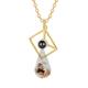 Collana di proiezione fotografica personalizzata miglior regalo per mamma – Ciondolo a forma di busta con pietra di proiezione nera regalo perfetto per matrimoni o occasioni speciali