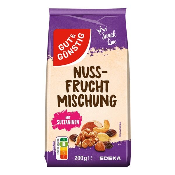 Gut & Günstig Nuss-Frucht-Mischung 200 g Image