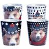 Set de 4 tasses expresso ours