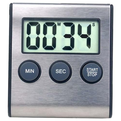 Ersandy - Mini minuterie numérique, format 24 heures, compte à rebours et chronomètre, pour la