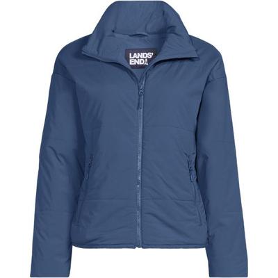 Lightweight Packable Quilted Jacket, Women, size: 16-18, petite, Blue, Nylon-blend, by Lands' End