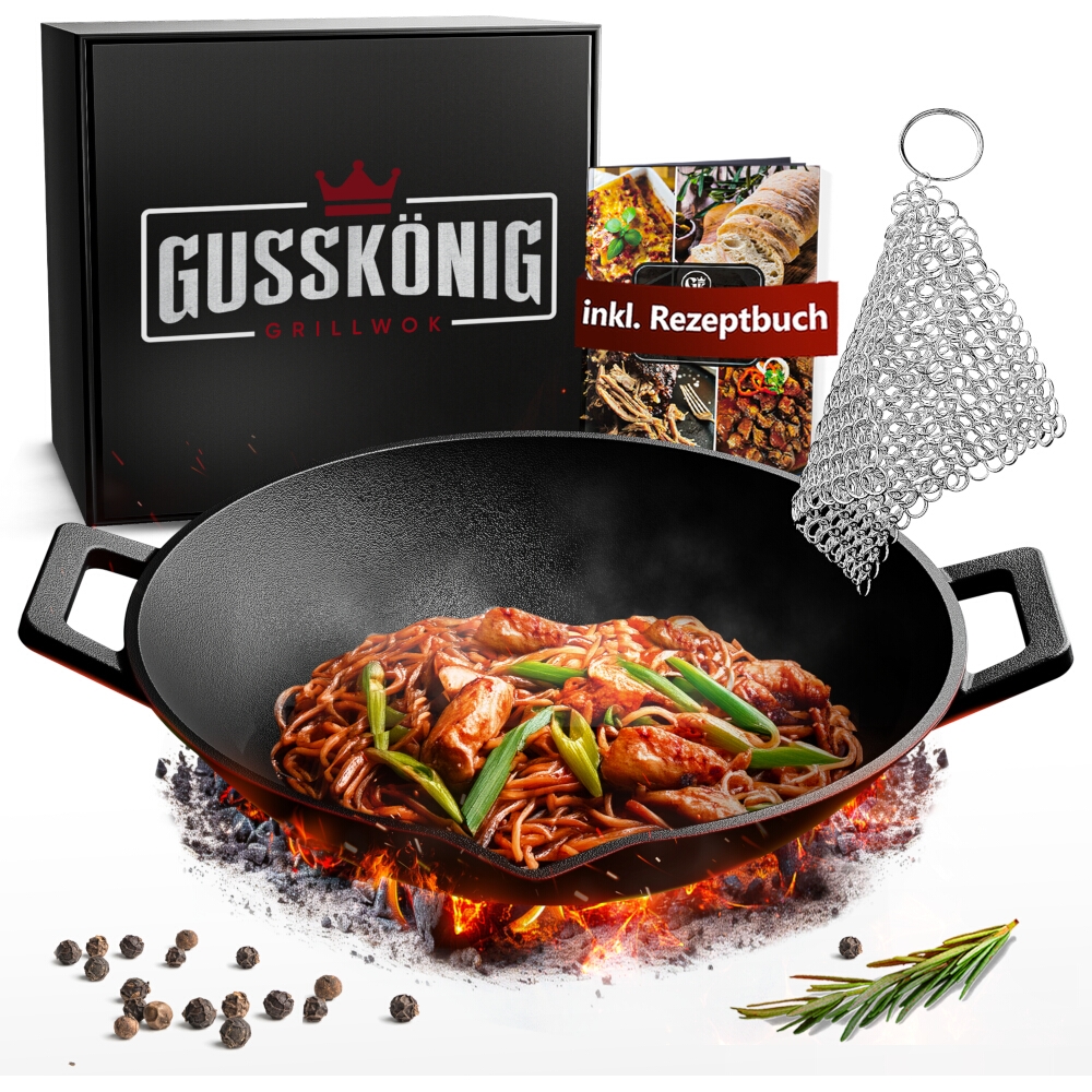 GUSSKÖNIG Gusseisen-Wok 35 cm Image