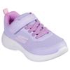 Sneaker SKECHERS "SELECTORS", Kinder, Gr. 28, lila (lavendel), Textil, Lederimitat, sportlich, Schuhe, Slip-On Sneaker mit Klettverschluss, Größenschablone zum Download