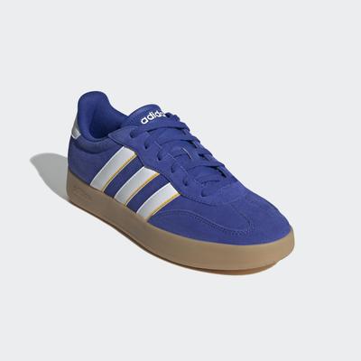 Sneaker ADIDAS SPORTSWEAR "BARREDA", Gr. 46, blau (semi lucid blau, cloud weiß, utility gelb), Leder, Synthetik, sportlich, Schuhe Image