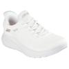 Slip-On Sneaker SKECHERS "BOBS SQUAD CHAOS-CURRENT MUSE", Damen, Gr. 36, weiß (sanftes weiß), Textil, casual, Schuhe, Slipper, Freizeitschuh in veganer Verarbeitung