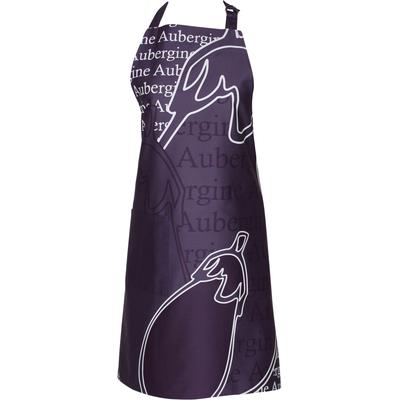 Kochschürze STUCO "Caponata", lila (flieder, weiß), B:80cm L:85cm, Baumwolle, Schürzen Image