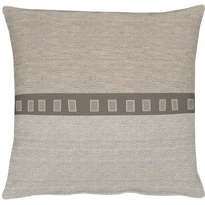 Dekokissen APELT "Milano", braun (schlamm, gemustert, unifarben), B:49cm L:49cm, Polyester, Baumwolle, Kunstfaser, Dekokissen_Sitzkissen_Kissenhüllen, Kissenhülle ohne Füllung, 1 Stück Image