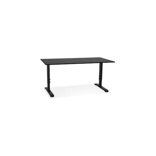 Höhenverstellbarer Schreibtisch | 160x80 cm | Ergonomisch Homeoffice Modern | Bürotisch Schwarz | Kadima Design