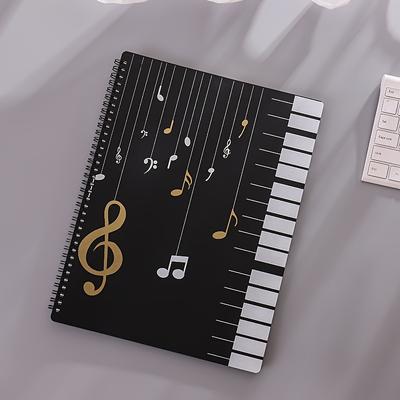 TEMU 1pc Transparent Music Sheet Organizer - Holds 20 A4 Sizes, Up To 40 Pages - Ideal For & Instrument Accessories