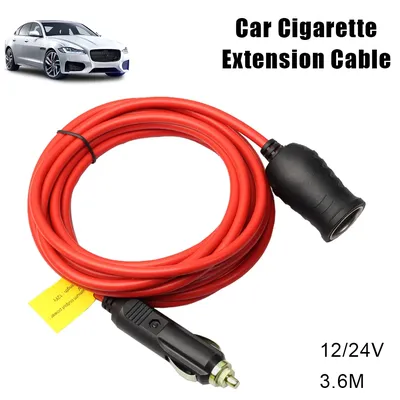 Mit 15a Sicherung 3,6 m Buchse Auto Ladekabel Buchse Stecker 12V 24V Auto C-Igarette Feuerzeug Image