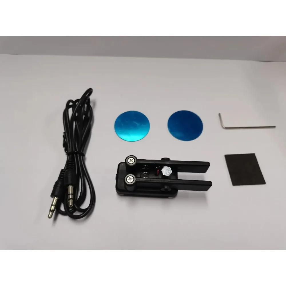 QU-7025 Tragbarer Dual-Paddel-Automatikschlüssel Kurzwelle CW Morsecode Magnetisches Amateurradio Handschlüssel Morse CW Telegraph Image