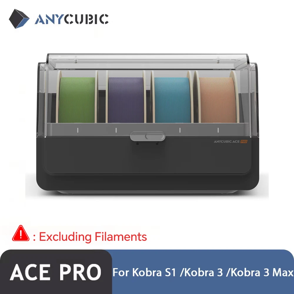 Anycubic ACE Pro für Kobra S1/Kobra 3/Kobra 3 MAX Filamentbox, automatische Trocknung, Filament-Backup-Unterstützung, 4-Farben-Druck Image