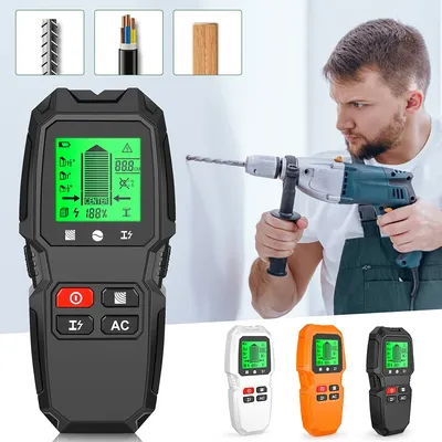 5 in 1 Smart Stud Finder Wall Scanner with LCD Display Stud Finder Wall Detector for AC Wire Metal Studs Wood Joist Pipe