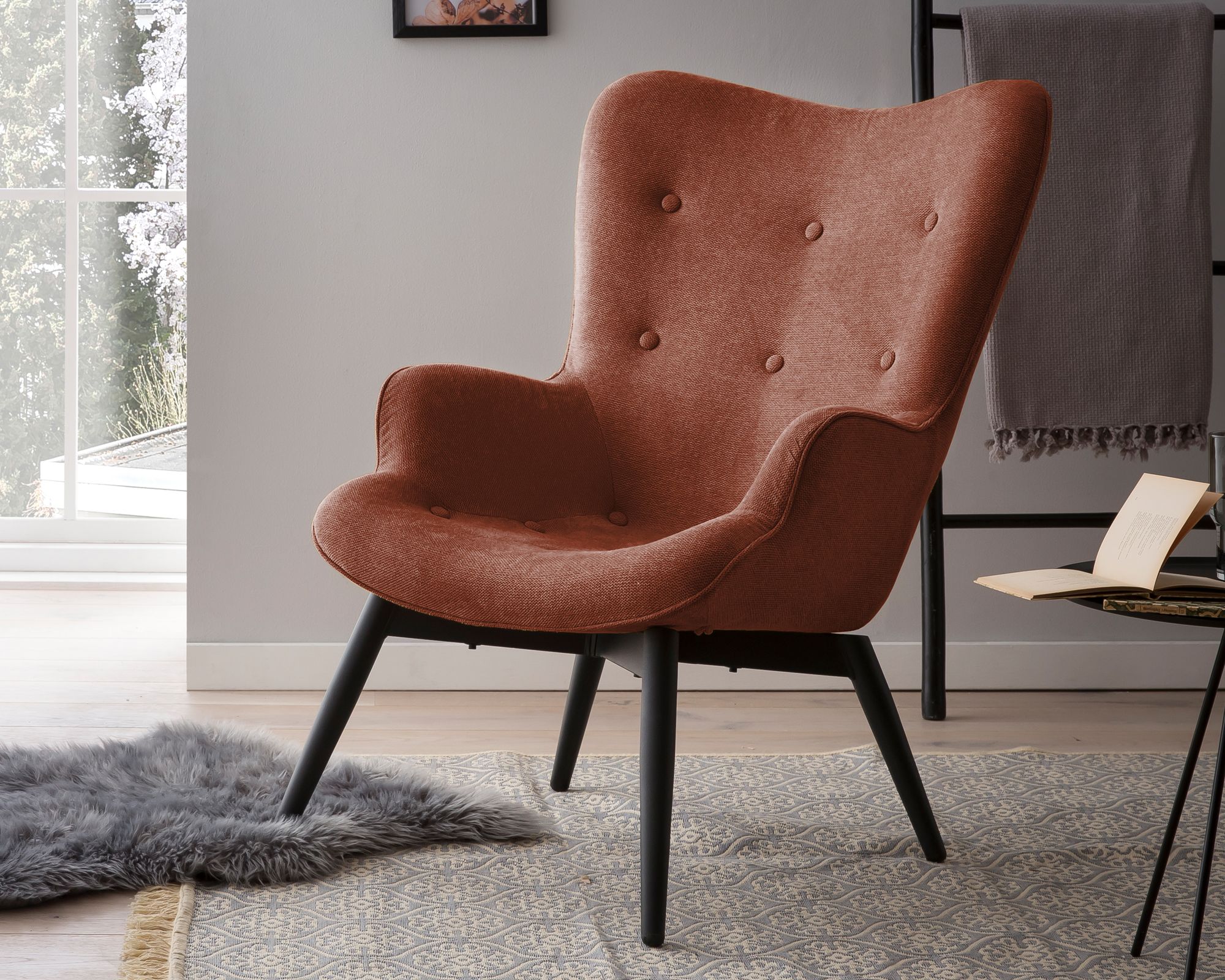 SalesFever »Anjo« Polstersessel kupfer 80x92x99 cm