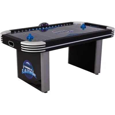 Interactive Air Hockey Table Featuring All-Rail LED Lighting and In-Game Music