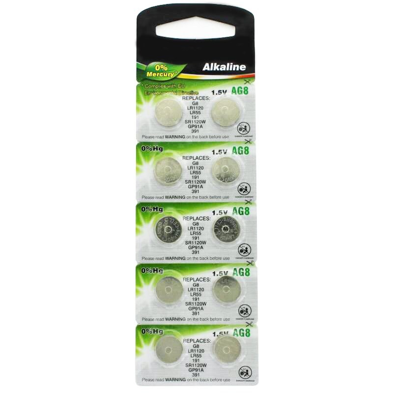 Camelion LR55 Batterie, Knopfzelle V8GA, 191, 80, LR1120, LR1121, LR4230 10 Stück Image