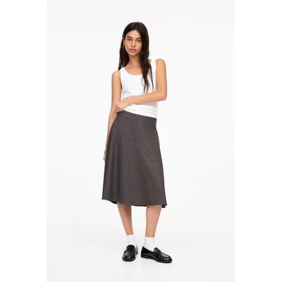 Pinstripe Midi Skirt