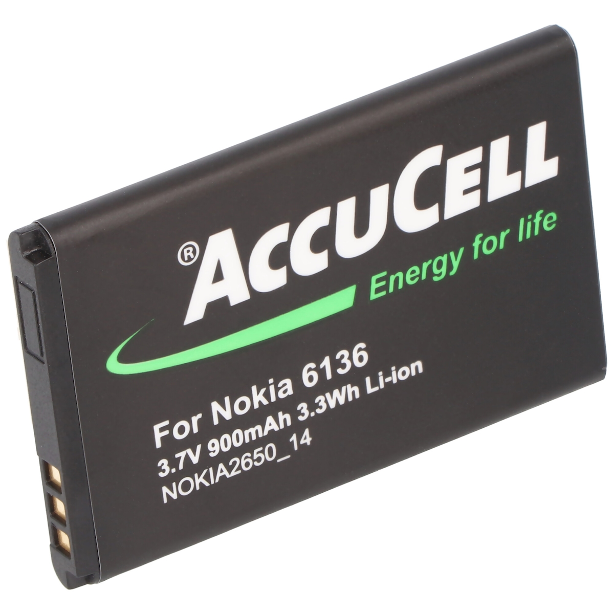 AccuCell Akku passend für Nokia 6260, BL-4C, 700mAh Image