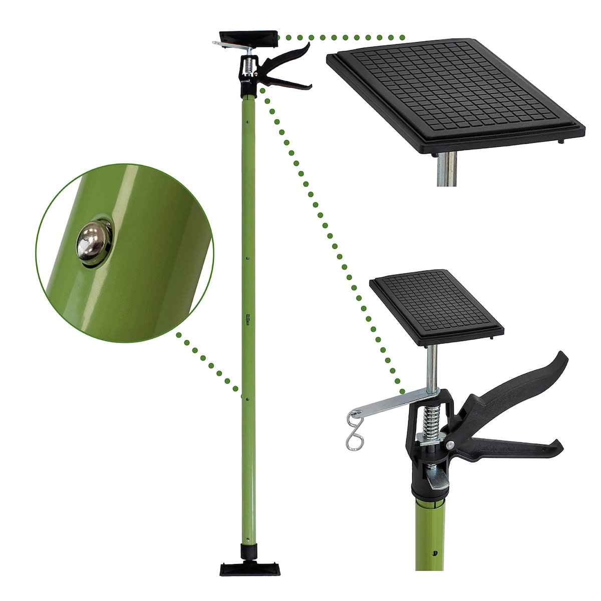 Baumarktplus Profi Einhandstütze Montagestütze Deckenstütze Teleskopstütze bis 290cm Image