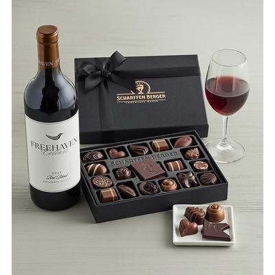 Scharffen Berger® Chocolatier's Collection - 20 Piece With Freehaven Cellars™ Red Wine Blend, Family Item Food Gourmet Candy Confections Chocolate, Collections by Harry & David