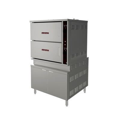 Crown Steam GCX-16 LP 16 Pan Convection Commercial Steamer - Cabinet, Liquid Propane, Stainless Steel, Gas Type: LP