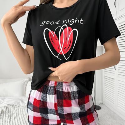 TEMU Teenager Short Sleeve Pajama Set Image