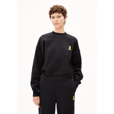 ICONIC Å ALIZAA - Frauen Oversized Fit Sweatshirt - schwarz (Größe: S)