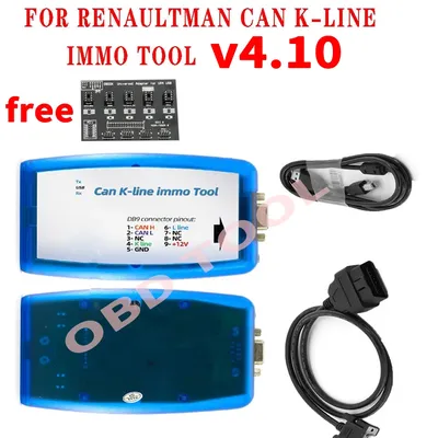 ECU-Tool für Renaultman C-an K-line V4.06 4.10 Unterstützung für Renault C-AN K-line Immo Tool OBD2