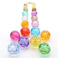 500 grammi 6--14MM perline sfaccettate acriliche trasparenti Hunky per gioielli fatti a mano collana/orecchini fai da te/accessori di gioielli