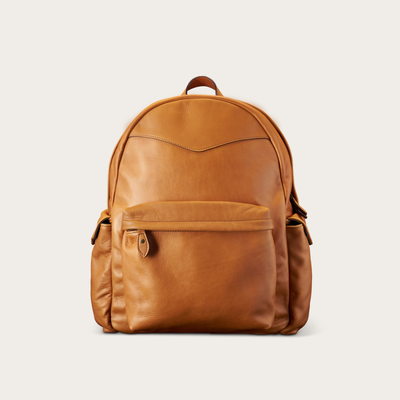 Tecovas Men's Leather Backpack, Caramel, Cowhide