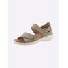 Sandale CLASSIC, Damen, Gr. 40, grau (taupe), Nubukleder, Schuhe