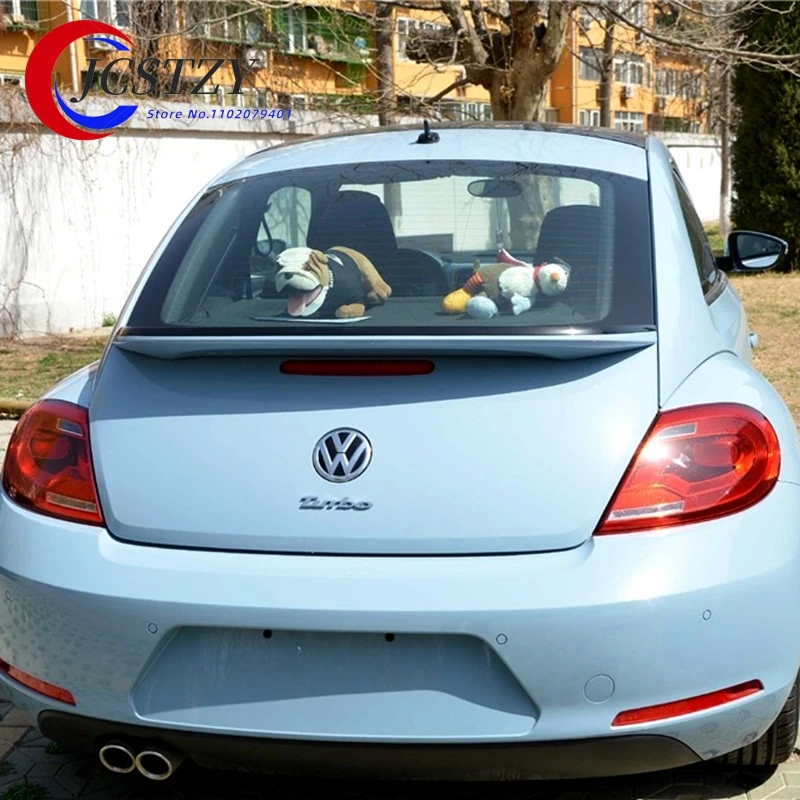 Per Volkswagen VW Beetle 2013 2014 2015 2016 Esterno In Plastica ABS Non Verniciato Primer Colore Ala Posteriore Tronco Lip Spoiler Decorazione