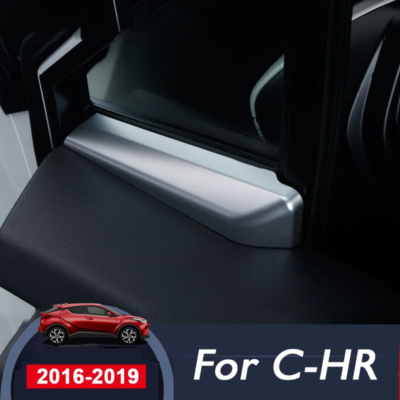 Triangolo interno della finestra della porta anteriore dell'automobile un accessorio di modanatura interna della disposizione della copertura del colore per Toyota C-HR CHR C HR 2016 2017 2018 2019