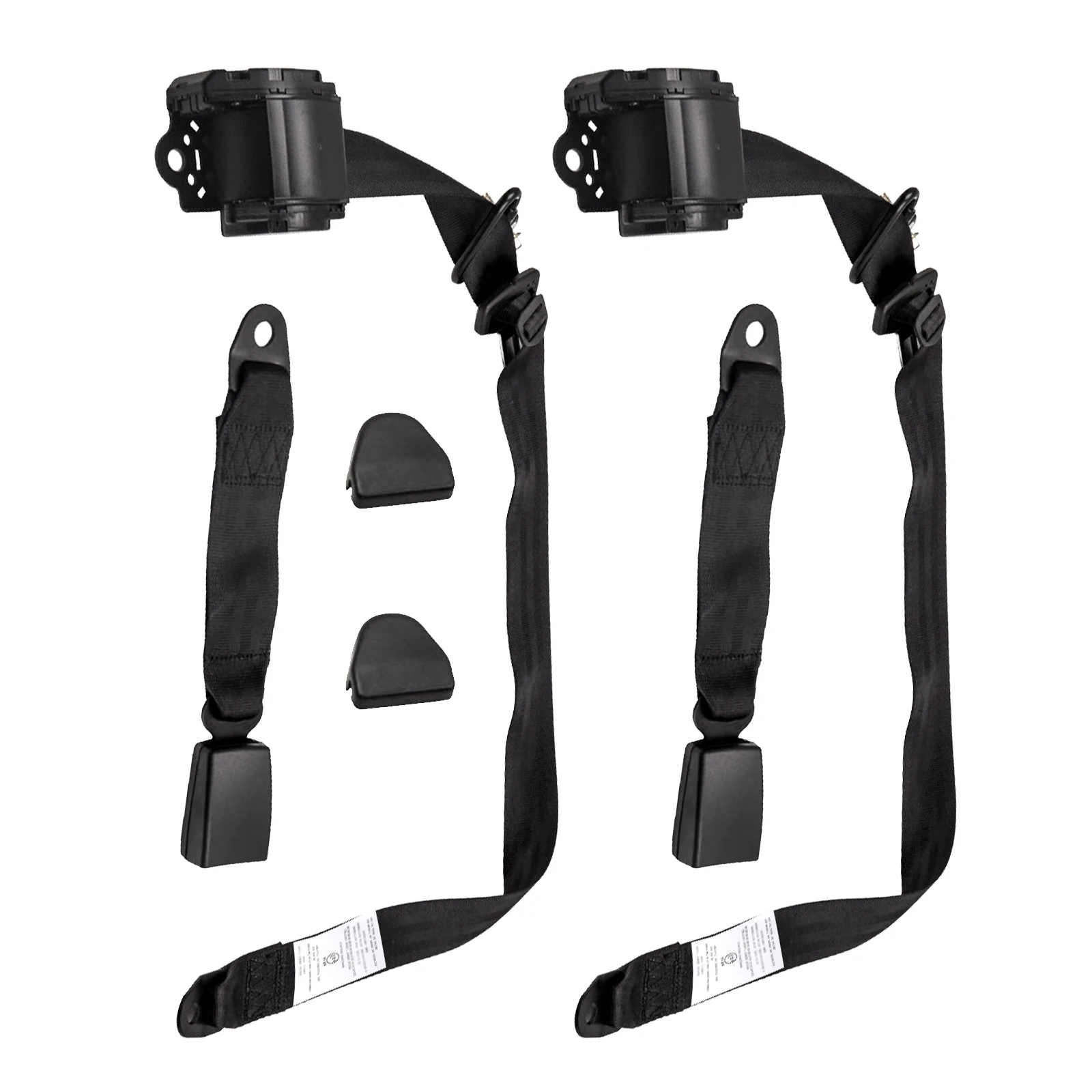 Set di 2 cinture di sicurezza retrattili a 3 punti per Jeep CJ YJ Wrangler 1982 1983 1984-1995