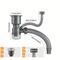 TEMU 1pc Kitchen Sink Odor-resistant Flexible Hose Kit - Single/dual Basin Compatible With Overflow Hole Design, Stainless Steel Basket Filtration, Detachable Cup, Easy Pipe