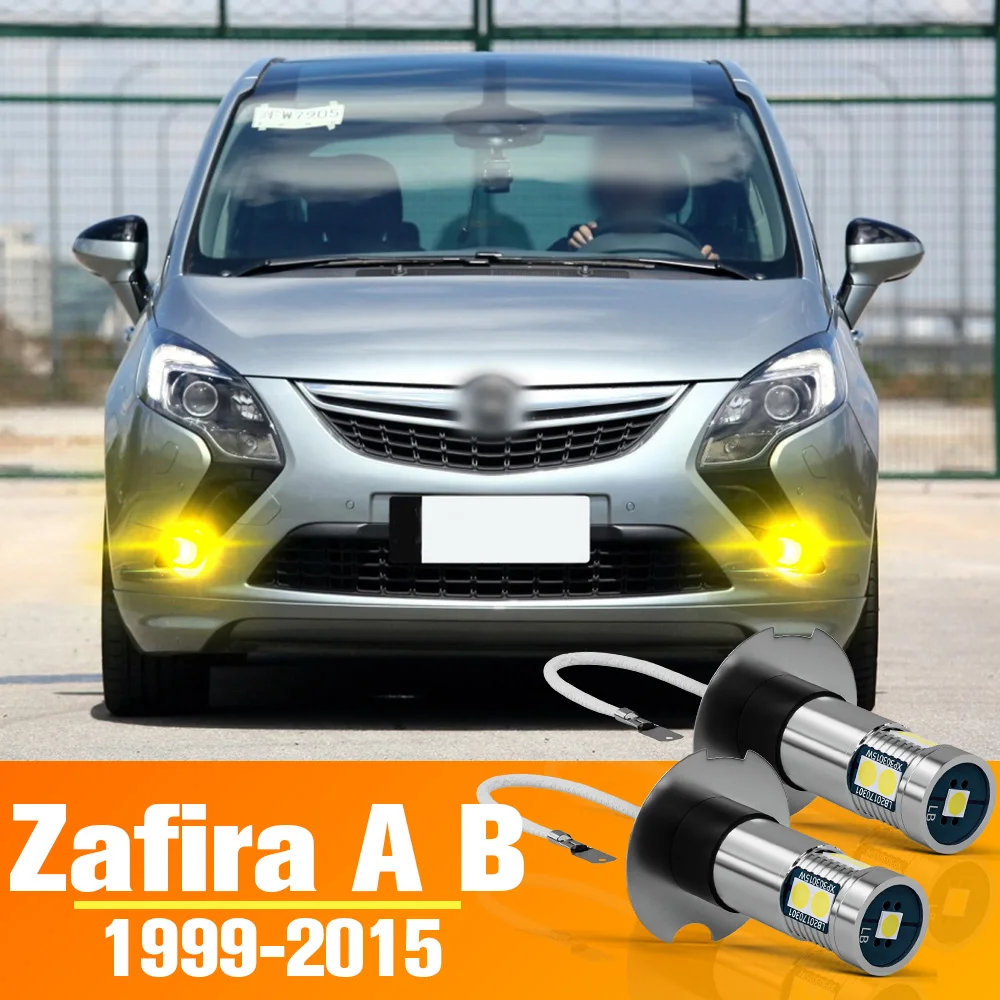 2 pz LED Anteriore Fendinebbia Lampadina Accessori Per Opel Zafira AB 1999-2015 2004 2005 2006 2007 2008 2009 2010 2011 2012 2013 2014
