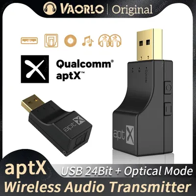 APTX USB Glasfaser Bluetooth 5.4 Audiosender aptX-Adaptiv/HD/LL 24Bit/96KHz 32KHz-192KHz Kabelloser Image