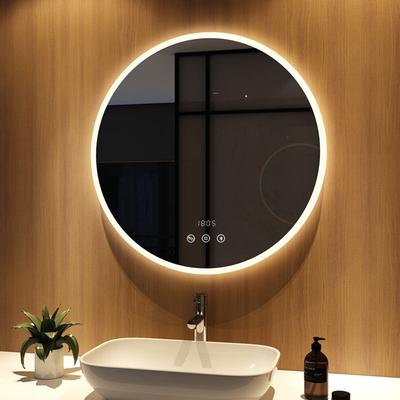 Meykoers - Badspiegel Rund mit Beleuchtung 80cm spiegel, led Badezimmerspiegelmit Touch, Image