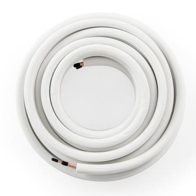 Costway 50 Feet Mini Split Line Set with 1/4 Inch and 3/8 Inch O.D. Copper Pipes Tubing