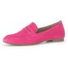 Loafer GABOR, Damen, Gr. 37, pink, Ziegenveloursleder, klassisch, Schuhe, Slipper, Business Schuh mit Zierriegel und Blockabsatz