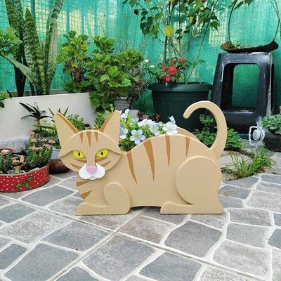 Garden Planters,Cute Dog Cat Animal Shaped Cartoon Flower Planter,Succulent Planter for Living Or Artificial Plants for Home Balcony,Garden Decoration