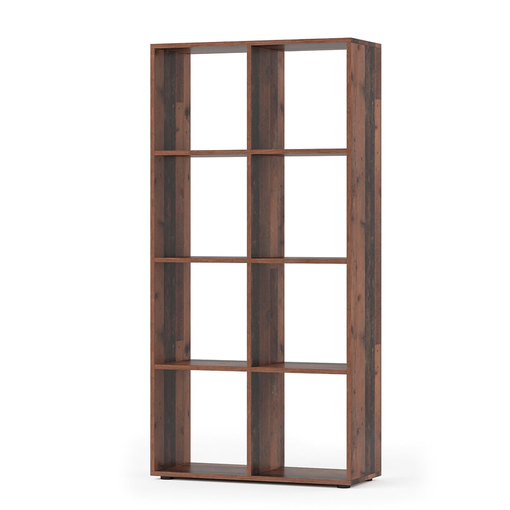 Meuble de rangement cube, Bois antique 143 x 72cm