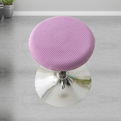 Stretch-Stuhlbezug, rundes Sitzkissen, Kissen, weicher Bezug, kurzer Stuhlsitzbezug, Stretch-Schuhbezug für Zuhause, Büro, Bar, Restaurant, Bürostuhl, Kissenbezug, rund Image