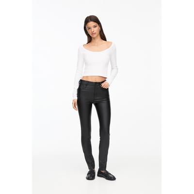 Faux Leather Skinny Trousers